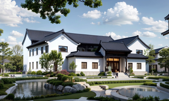 傳統(tǒng)中式元素四合院建筑設(shè)計(jì)圖_064