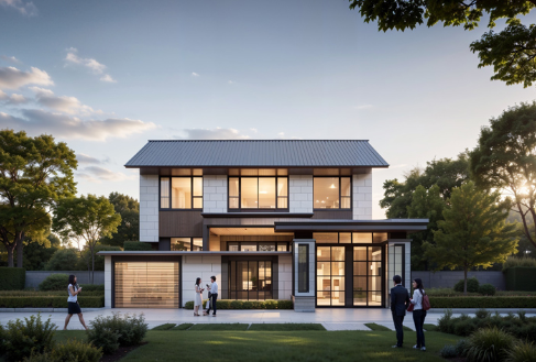 庭院經(jīng)濟(jì)助力鄉(xiāng)村振興，農(nóng)村自建房中式庭院設(shè)計(jì)圖紙_A054..