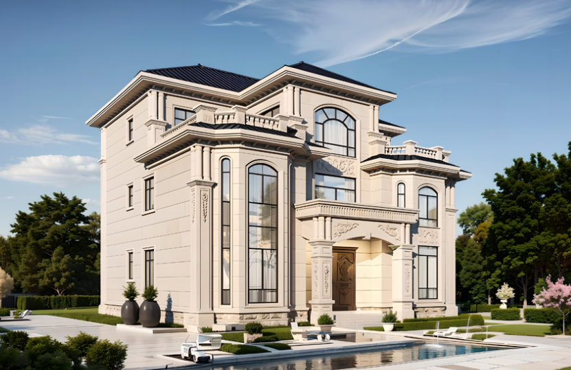 歐式農(nóng)村自建房戶(hù)型分享！造價(jià)不超60w_A063