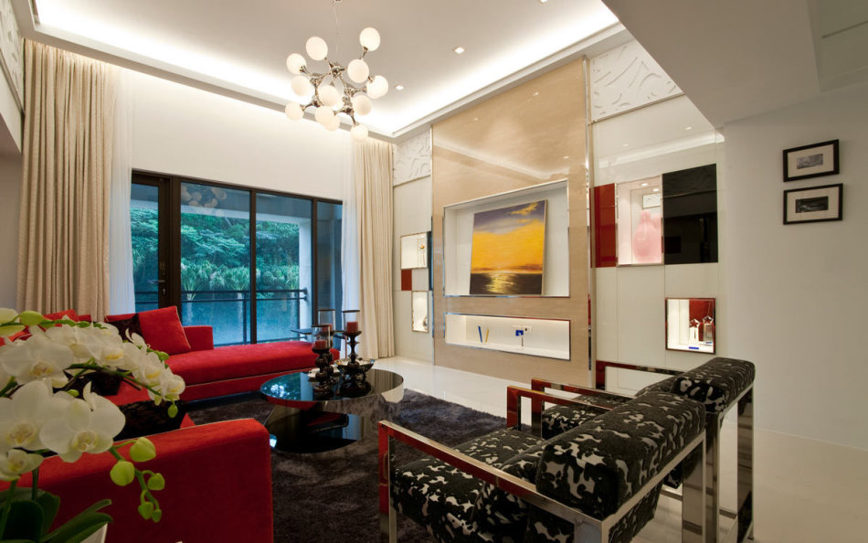 現(xiàn)代風(fēng)格電視墻欣賞圖