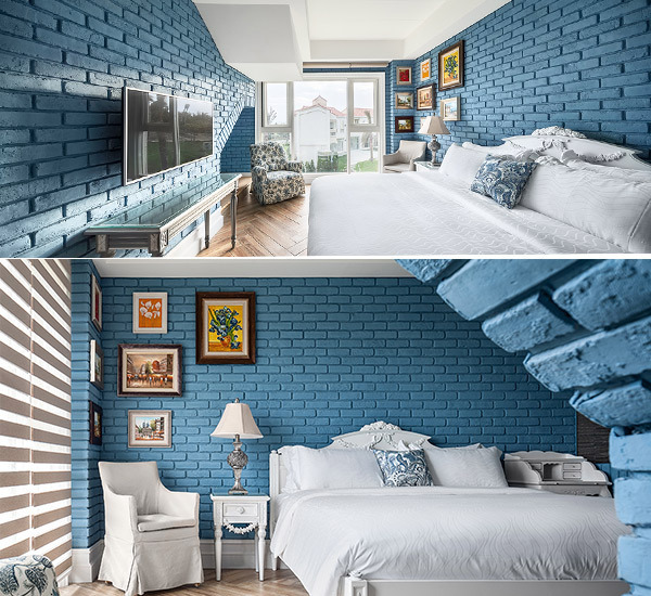 美式風(fēng)格寶藍(lán)色彩設(shè)計圖片