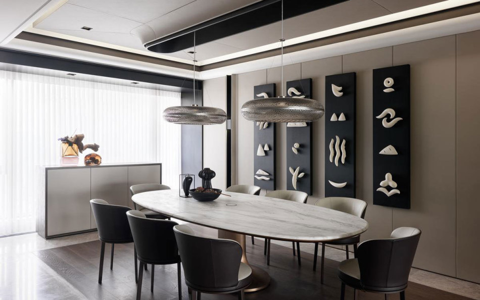 現(xiàn)代風格餐廳裝修效果圖