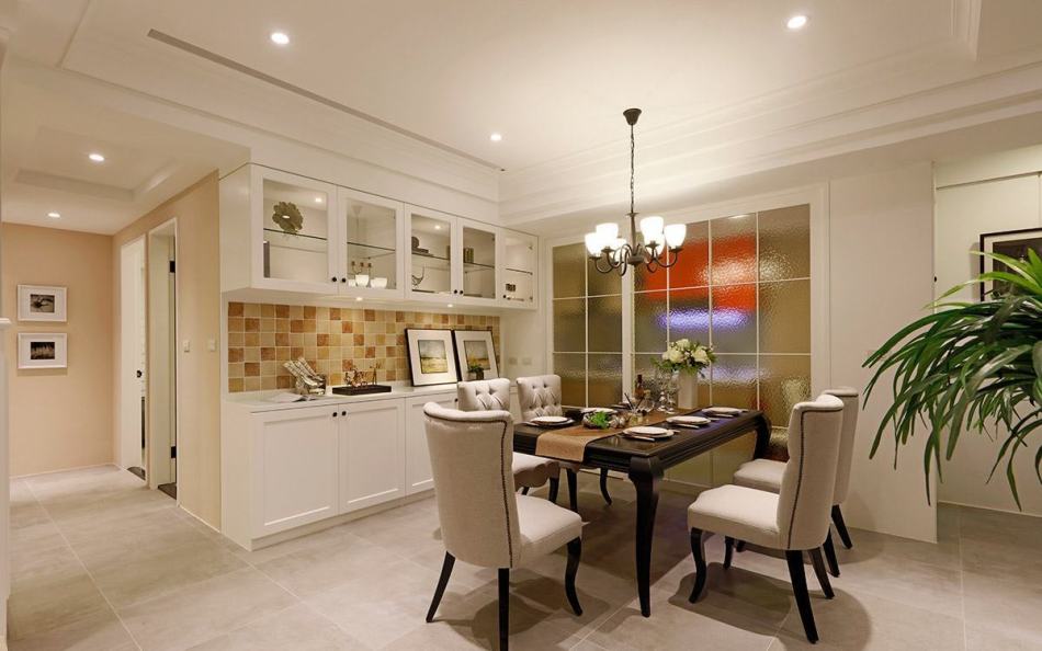 美式風(fēng)格餐廚區(qū)設(shè)計圖片