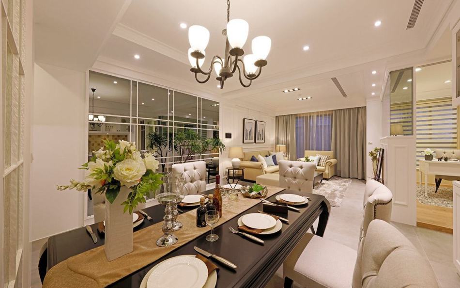 美式風(fēng)格鏡面墻設(shè)計圖片