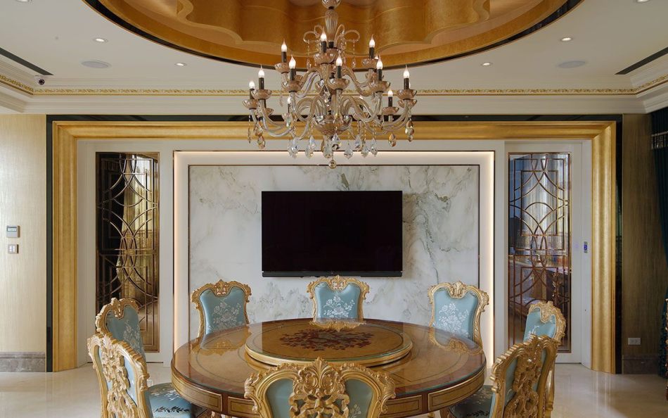 奢華風(fēng)格餐廳設(shè)計(jì)圖片