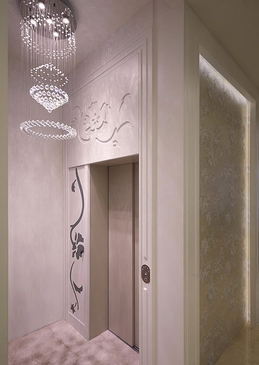 新古典電梯間裝修效果圖