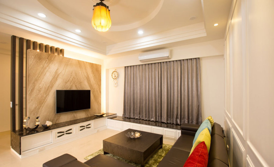 新古典電視墻圖