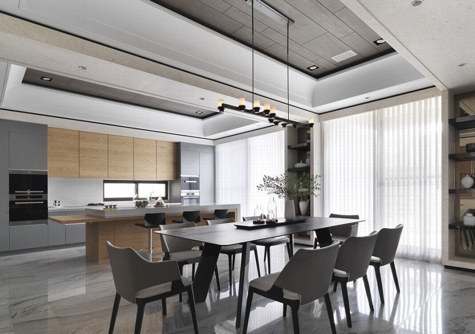 現(xiàn)代風(fēng)格餐廚區(qū)裝修效果圖