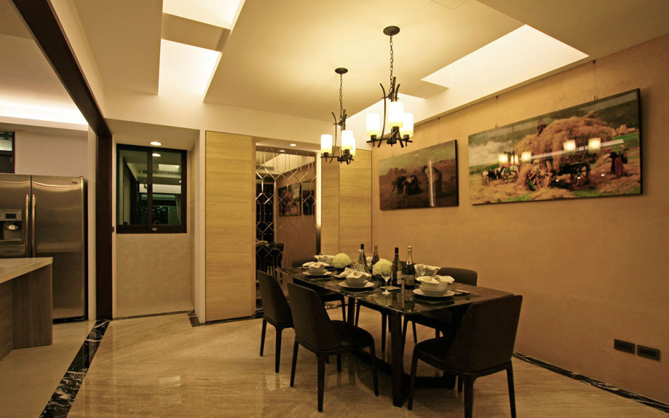 混搭風(fēng)框景概念裝修效果圖