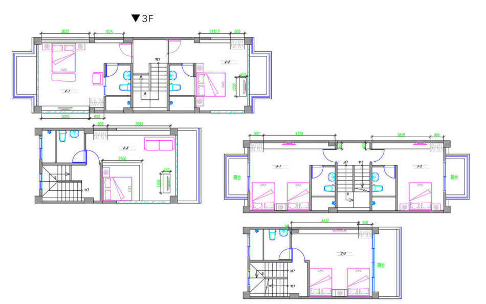 繽紛童趣3F&4F平面圖裝修案例