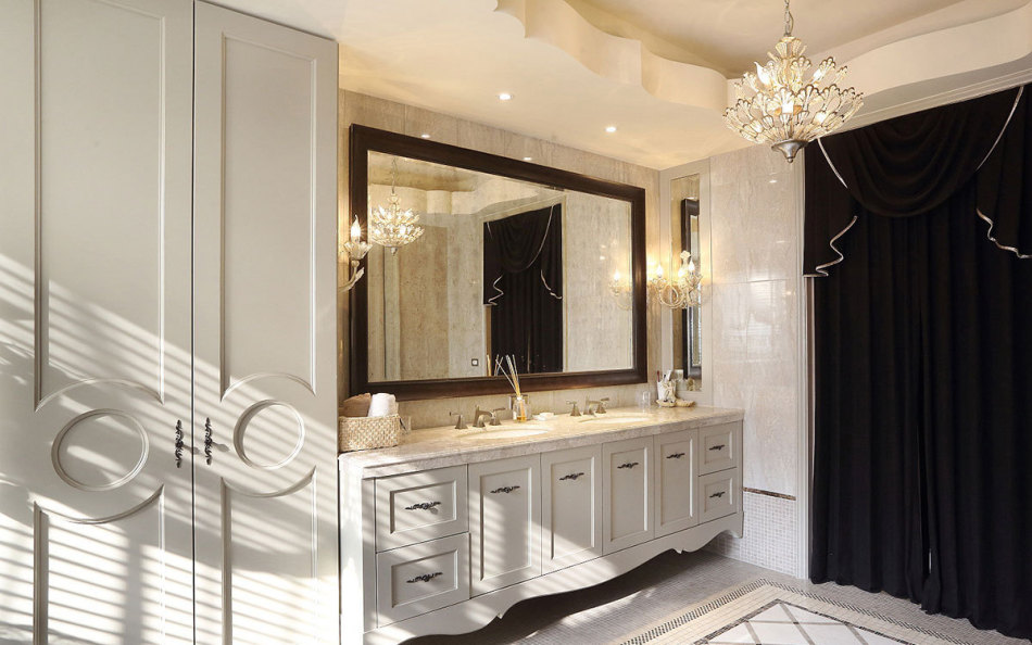 鄉(xiāng)村風(fēng)格衛(wèi)浴與更衣效果圖