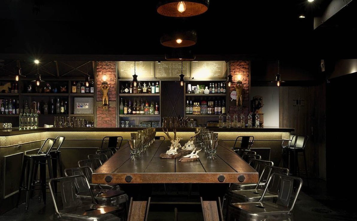 現代風格中島長桌欣賞圖