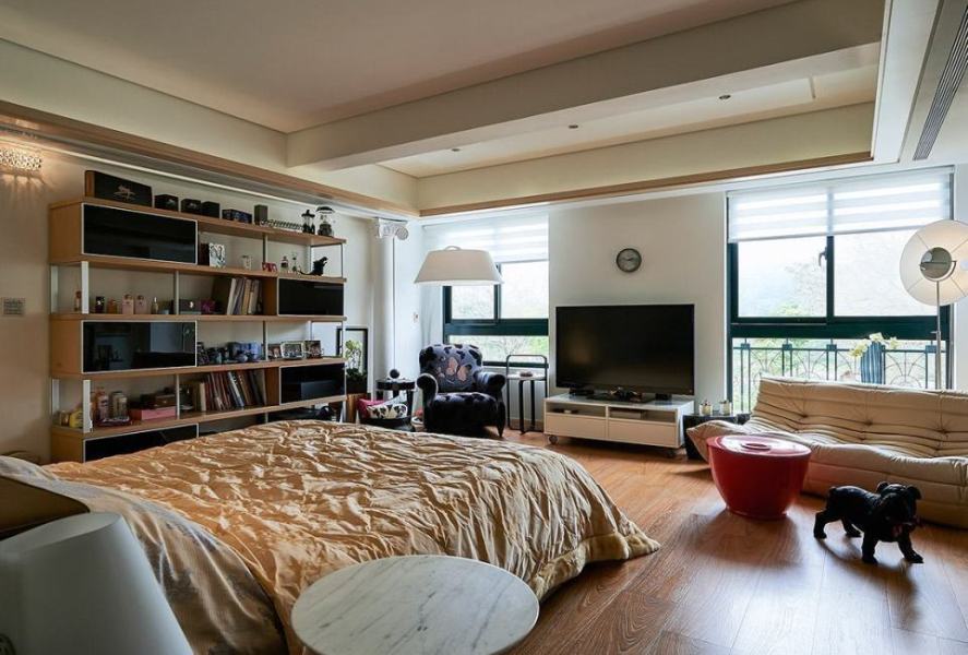 混搭風(fēng)主臥室設(shè)計(jì)效果圖