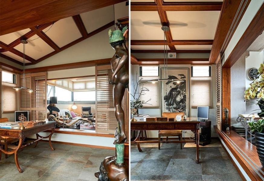 混搭風(fēng)書(shū)房設(shè)計(jì)效果圖