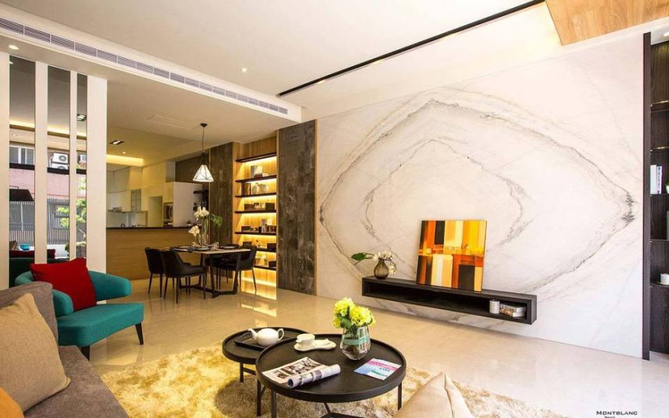 現(xiàn)代風(fēng)格電視墻圖