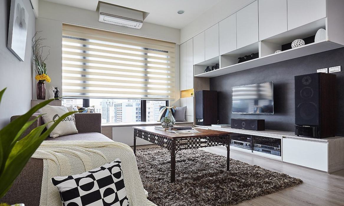 北歐風(fēng)格電視主墻效果圖