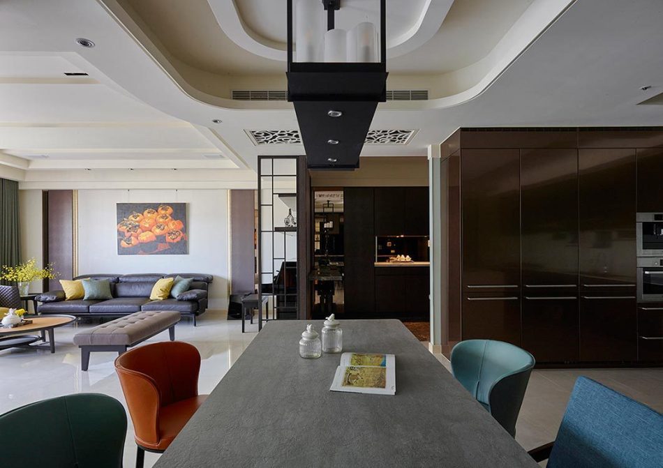 混搭風(fēng)天花造型效果圖