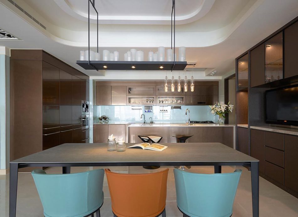 混搭風(fēng)餐廚區(qū)效果圖