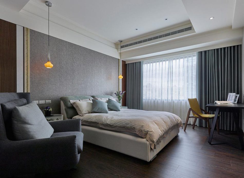 混搭風(fēng)女主臥效果圖