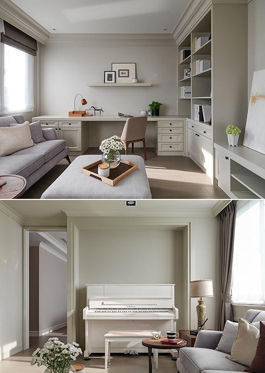 美式風格起居室圖片